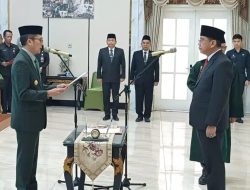 Ratu Dewa Lantik Sulaiman Amin Jadi Pj Sekda Palembang