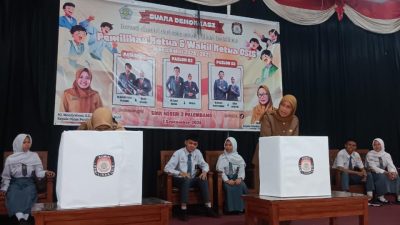 SMK N 3 PALEMBANG GELAR KOKURIKULER TEMA DEMOKRASI “PEMILIHAN KETUA OSIS BERLANGSUNG LUBER DAN LANCAR”