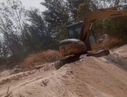 Wau! Diduga Tambang Pasir Ilegal Masih Beroperasi di Kawasan Hutan HP Jalan Lintas Timur Kabupaten Bangka