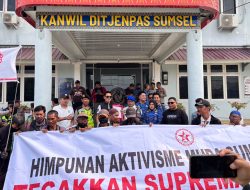 HAMASS Gelar Aksi Damai di Kanwil Ditjenpas Sumsel, Soroti Dugaan Pungli di Lapas Kayuagung