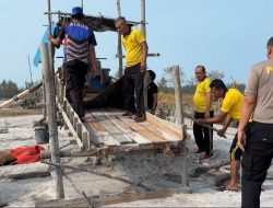 Respon Cepat Sat Polairud Polres Bangka Tertibkan Aktivitas Tambang Ilegal di Dekat Mushola Ar Rahman