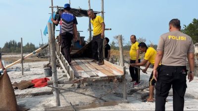 Respon Cepat Sat Polairud Polres Bangka Tertibkan Aktivitas Tambang Ilegal di Dekat Mushola Ar Rahman