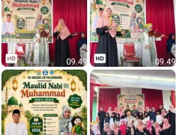 SD Negeri 28 Palembang memperingati Maulid Nabi Muhammad SAW 1448 H “Meneladani Akhlak Rasulullah SAW Untuk Mewujudkan Generasi Beriman, Berilmu dan Berakhlak Mulia”